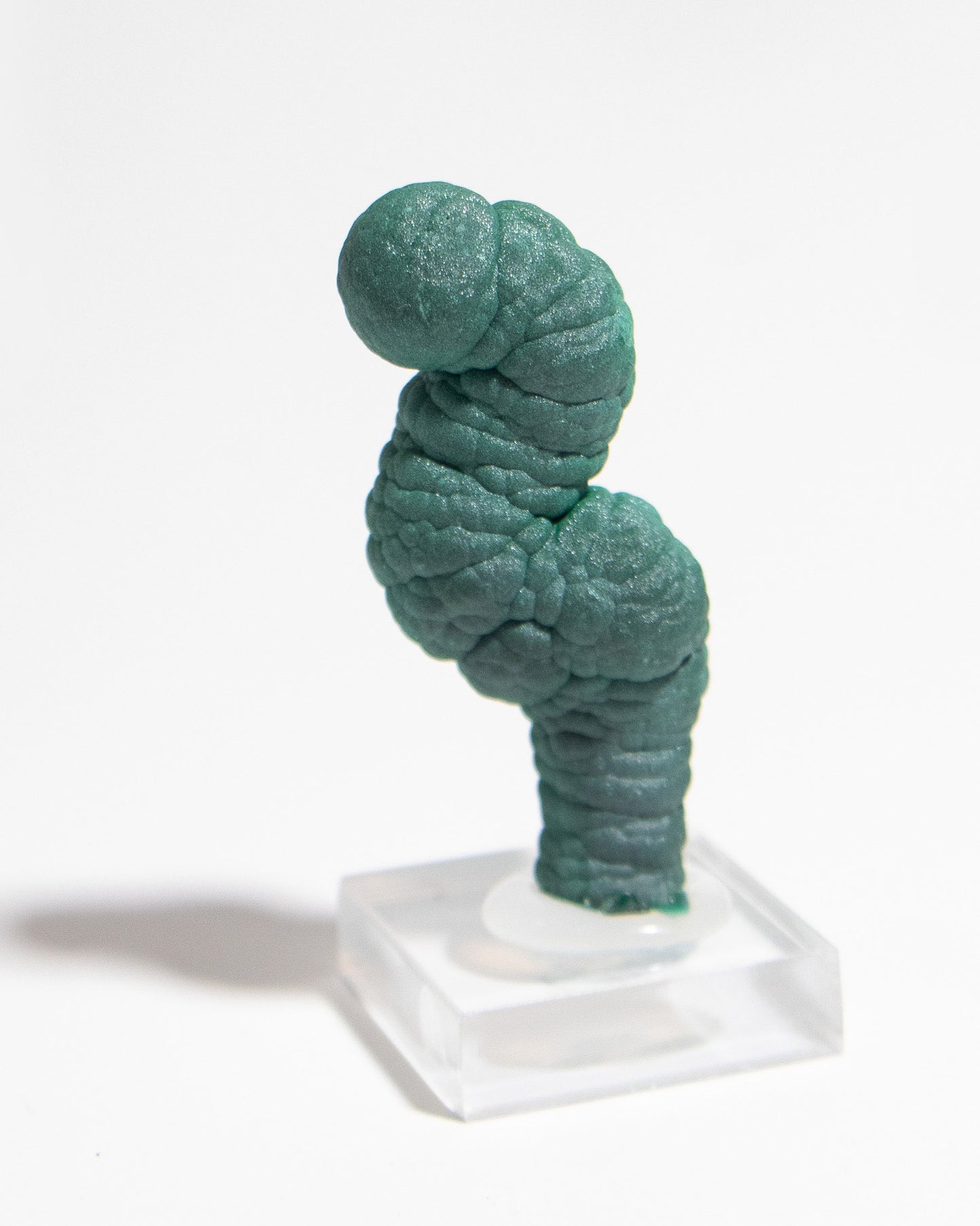 民主剛果孔雀石|稀有罕見收藏級礦標Sparkling Malachite Stalactite from DR Congo | Rare, Museum-Grade Collectible Specimen