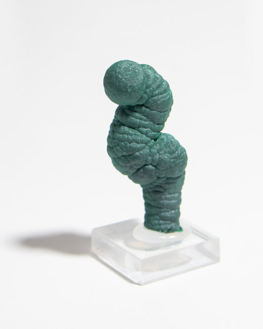 民主剛果孔雀石|稀有罕見收藏級礦標Sparkling Malachite Stalactite from DR Congo | Rare, Museum-Grade Collectible Specimen