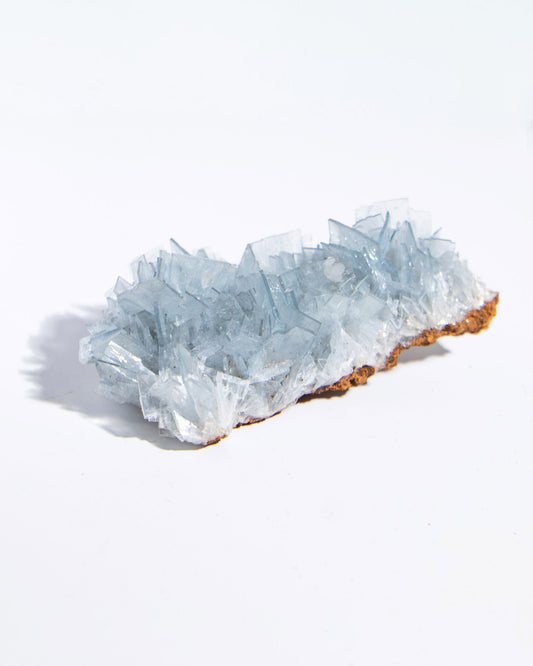 西班牙重晶石 Barite|San Jorge 礦區天藍板狀晶體標本 Spanish Barite sky-blue tabular crystals San Jorge Mines Murcia Spain