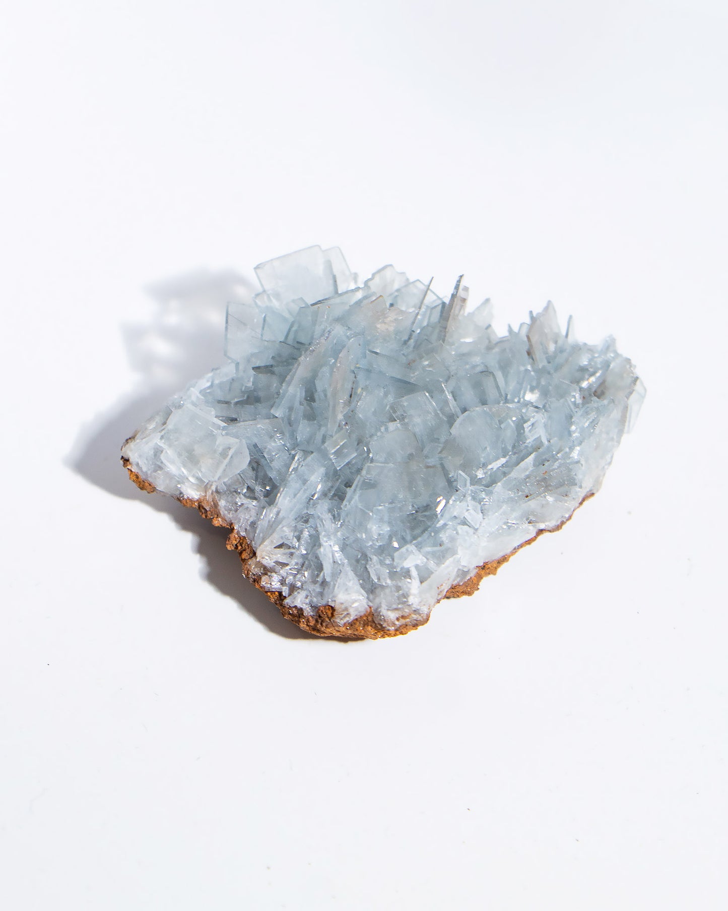 西班牙重晶石 Barite|San Jorge 礦區天藍板狀晶體標本 Spanish Barite sky-blue tabular crystals San Jorge Mines Murcia Spain