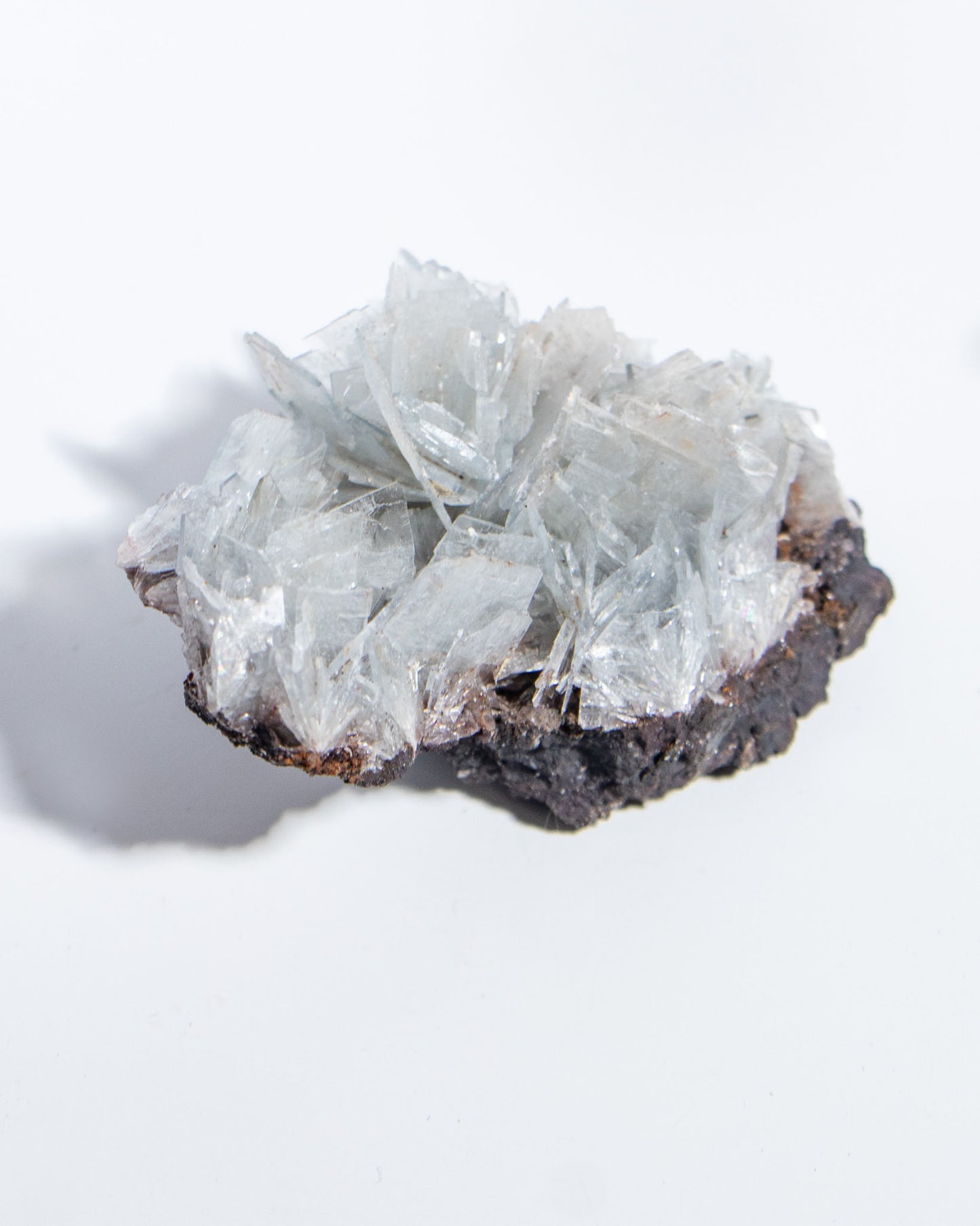 西班牙重晶石 Barite|San Jorge 礦區灰藍板狀晶體標本 Spanish Barite sky-blue tabular crystals San Jorge Mines Spain