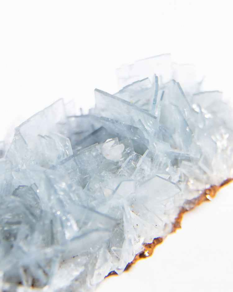 西班牙重晶石 Barite｜San Jorge 礦區天藍板狀晶體標本 Spanish Barite sky-blue tabular crystals San Jorge Mines Murcia Spain