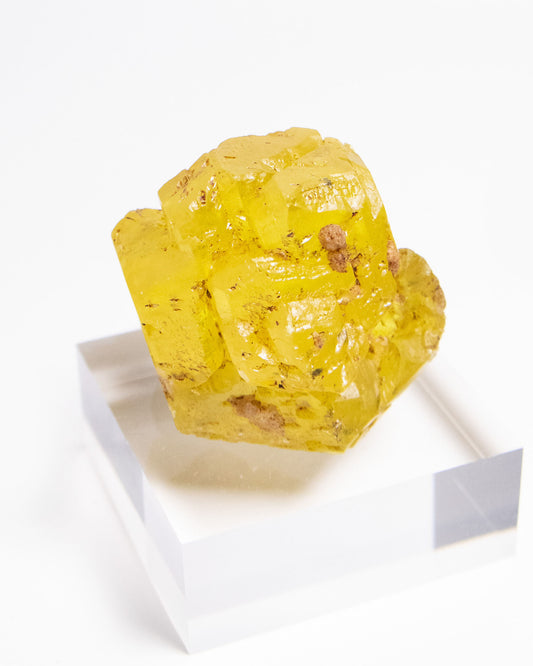 義大利自然硫磺｜稀有罕見收藏級礦標Italian Native Sulfur | Rare Collector-Grade Mineral Specimen