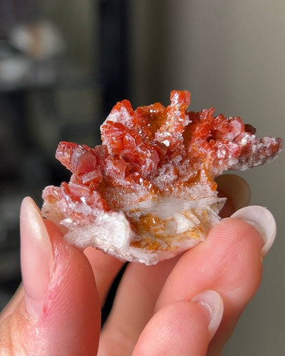 摩洛哥釩鉛礦來自Mibladen礦區vanadinite from Morocco