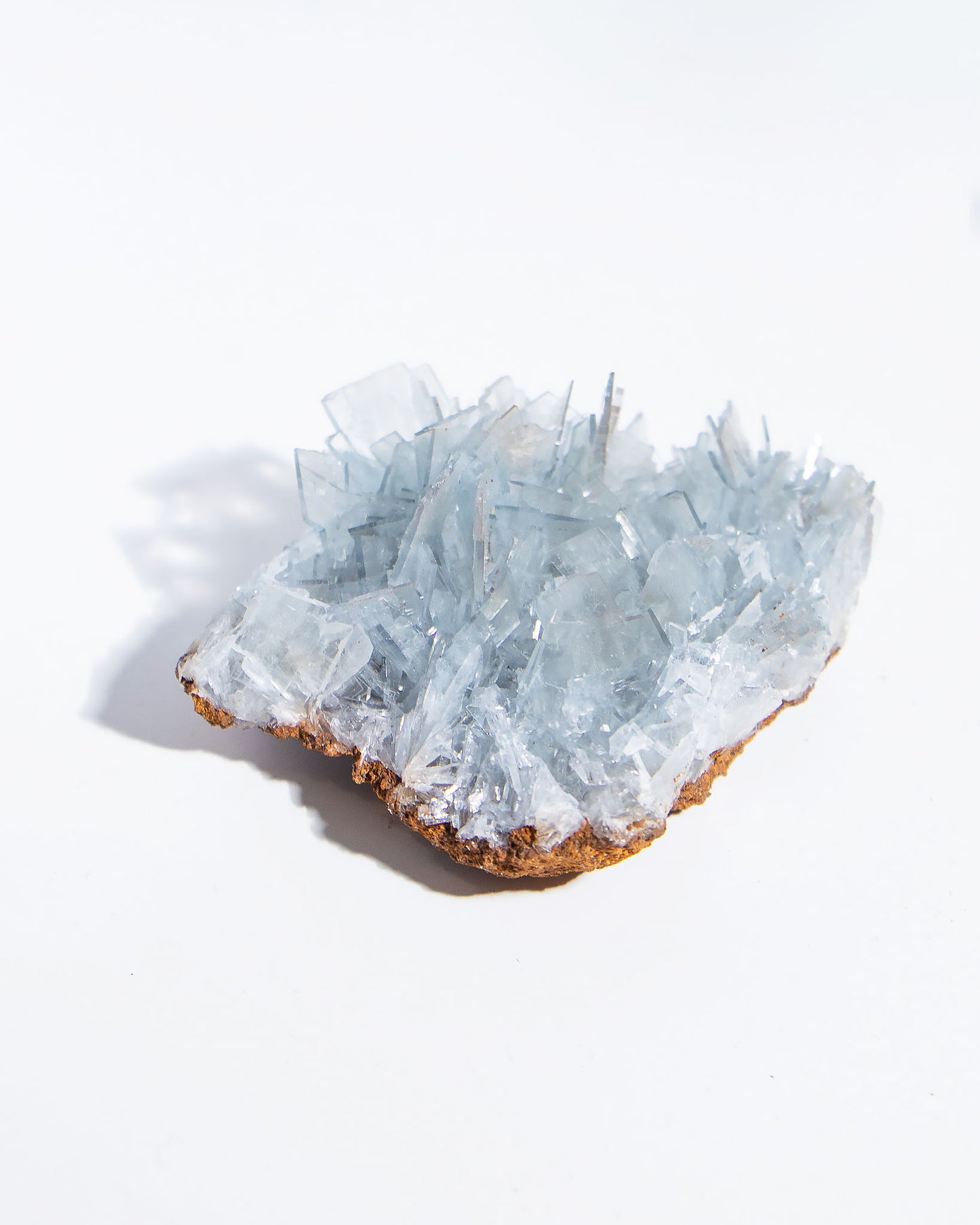 西班牙重晶石 Barite｜San Jorge 礦區天藍板狀晶體標本 Spanish Barite sky-blue tabular crystals San Jorge Mines Murcia Spain