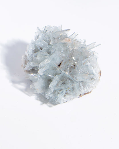 西班牙重晶石 Barite｜San Jorge 礦區天藍板狀晶體標本 Spanish Barite sky-blue tabular crystals San Jorge Mines Murcia Spain