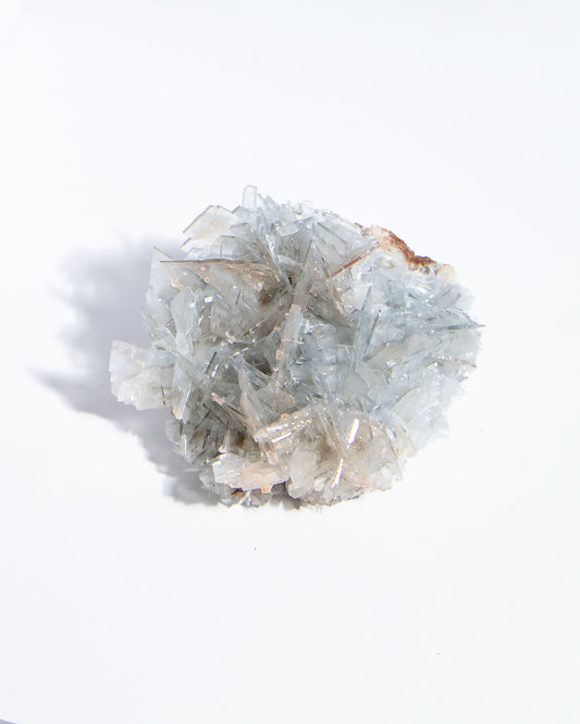 西班牙重晶石 Barite｜San Jorge 礦區天藍板狀晶體標本 Spanish Barite sky-blue tabular crystals San Jorge Mines Murcia Spain
