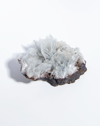西班牙重晶石 Barite｜San Jorge 礦區灰藍板狀晶體標本 Spanish Barite sky-blue tabular crystals San Jorge Mines Spain