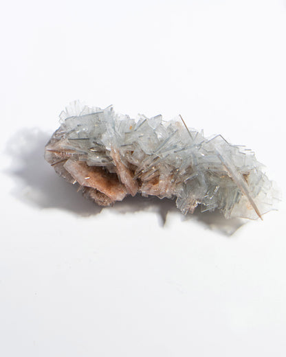 西班牙重晶石 Barite｜San Jorge 礦區灰藍板狀晶體標本 Spanish Barite grey-blue  tabular crystals San Jorge Mines Spain
