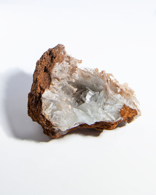 西班牙重晶石 Barite｜San Jorge 礦區天藍棕粉共生板狀晶體標本 Spanish Barite sky-blue blush-pink tabular crystals San Jorge Mines Spain