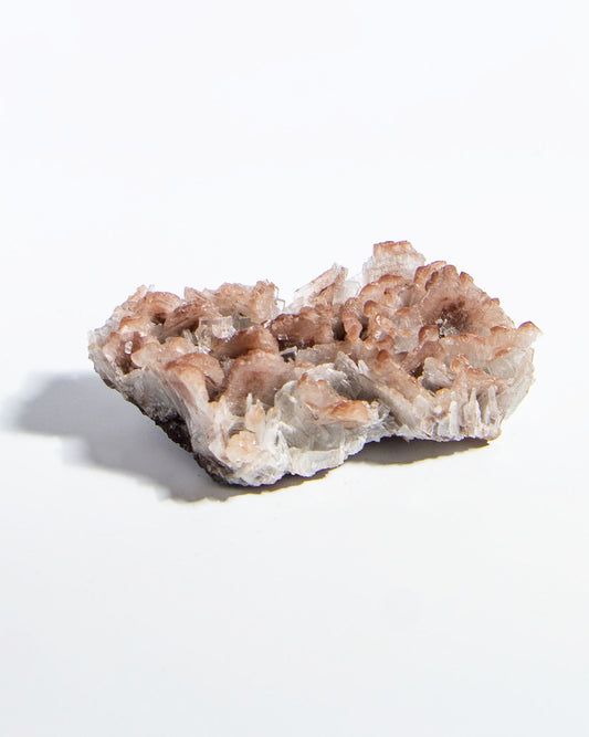 西班牙重晶石 Barite｜San Jorge 礦區灰藍棕粉共生板狀晶體標本 Spanish Barite sky-blue blush-pink tabular crystals San Jorge Mines Spain