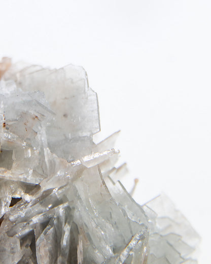 西班牙重晶石 Barite｜San Jorge 礦區灰藍板狀晶體標本 Spanish Barite grey-blue tabular crystals San Jorge Mines Spain