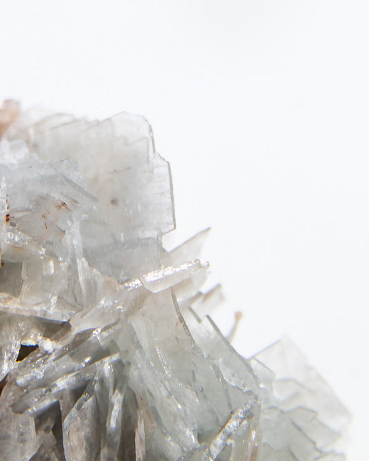西班牙重晶石 Barite｜San Jorge 礦區灰藍板狀晶體標本 Spanish Barite grey-blue tabular crystals San Jorge Mines Spain