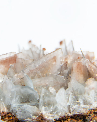 西班牙重晶石 Barite｜San Jorge 礦區灰藍板狀晶體標本 Spanish Barite grey-blue  tabular crystals San Jorge Mines Spain