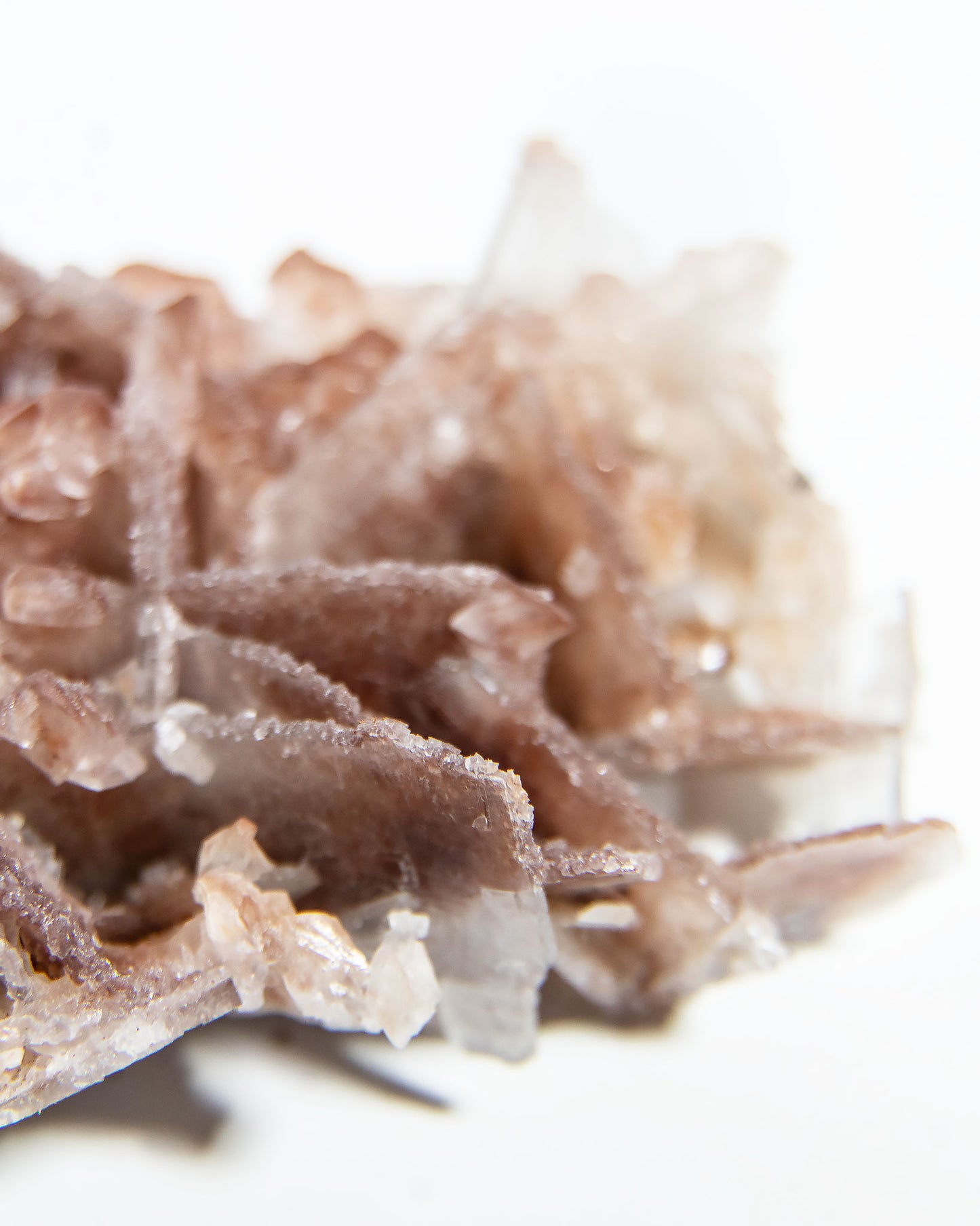 西班牙重晶石 Barite｜San Jorge 礦區灰藍棕粉共生板狀晶體標本 Spanish Barite grey-blue blush-pink tabular crystals San Jorge Mines Spain
