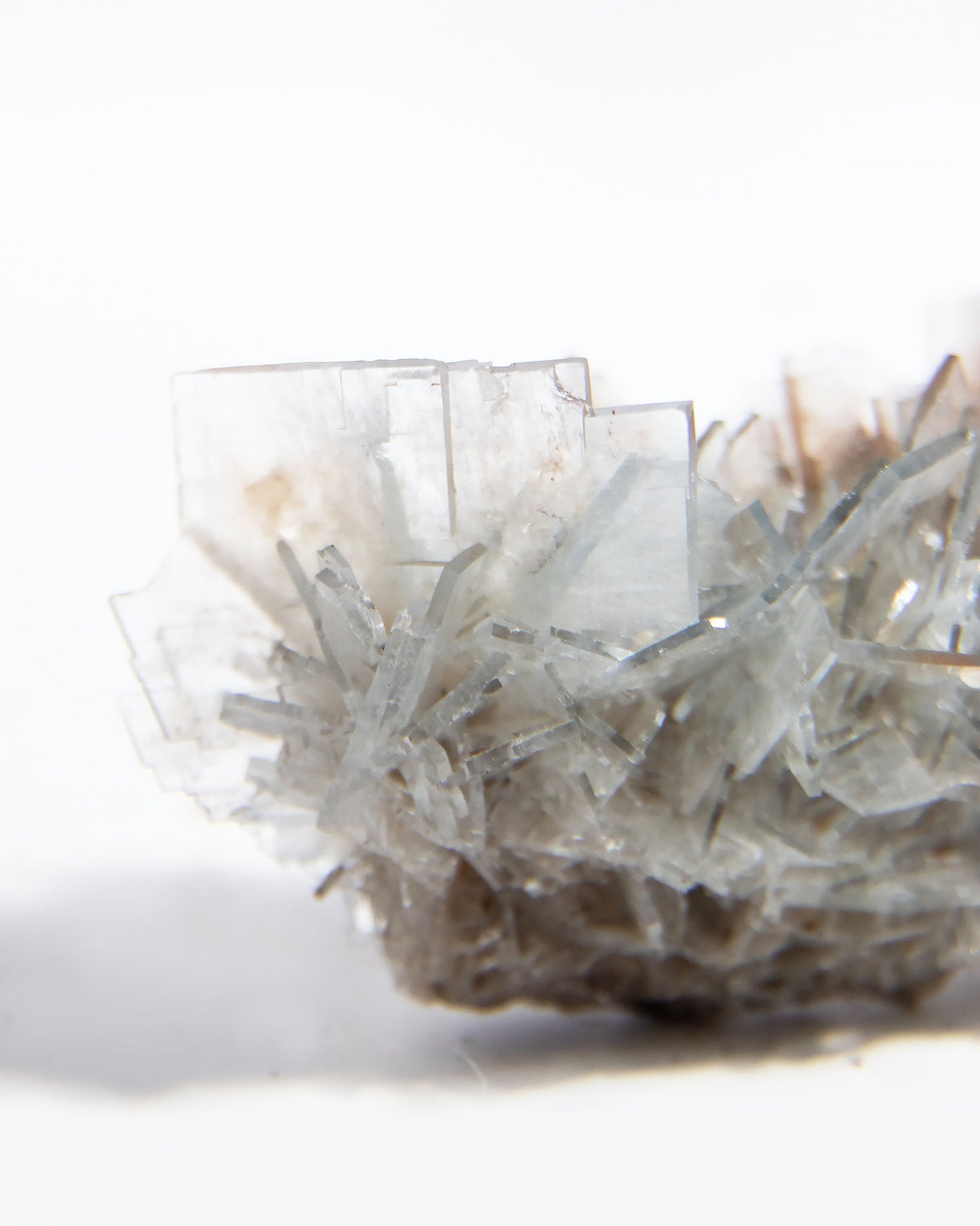 西班牙重晶石 Barite｜San Jorge 礦區灰藍板狀晶體標本 Spanish Barite grey-blue  tabular crystals San Jorge Mines Spain