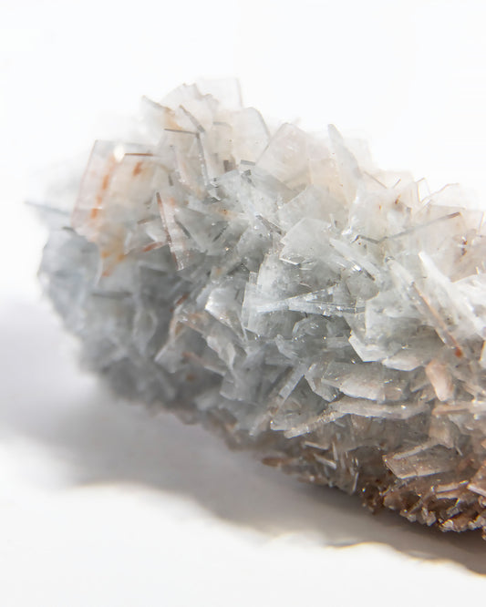 西班牙重晶石 Barite｜San Jorge 礦區灰藍板狀晶體標本 Spanish Barite grey-blue  tabular crystals San Jorge Mines Spain