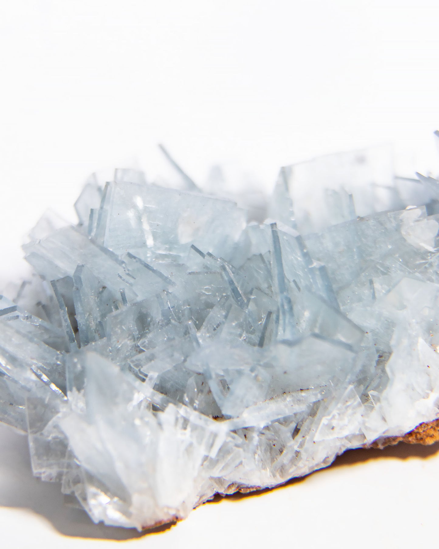 西班牙重晶石 Barite｜San Jorge 礦區天藍板狀晶體標本 Spanish Barite sky-blue tabular crystals San Jorge Mines Murcia Spain
