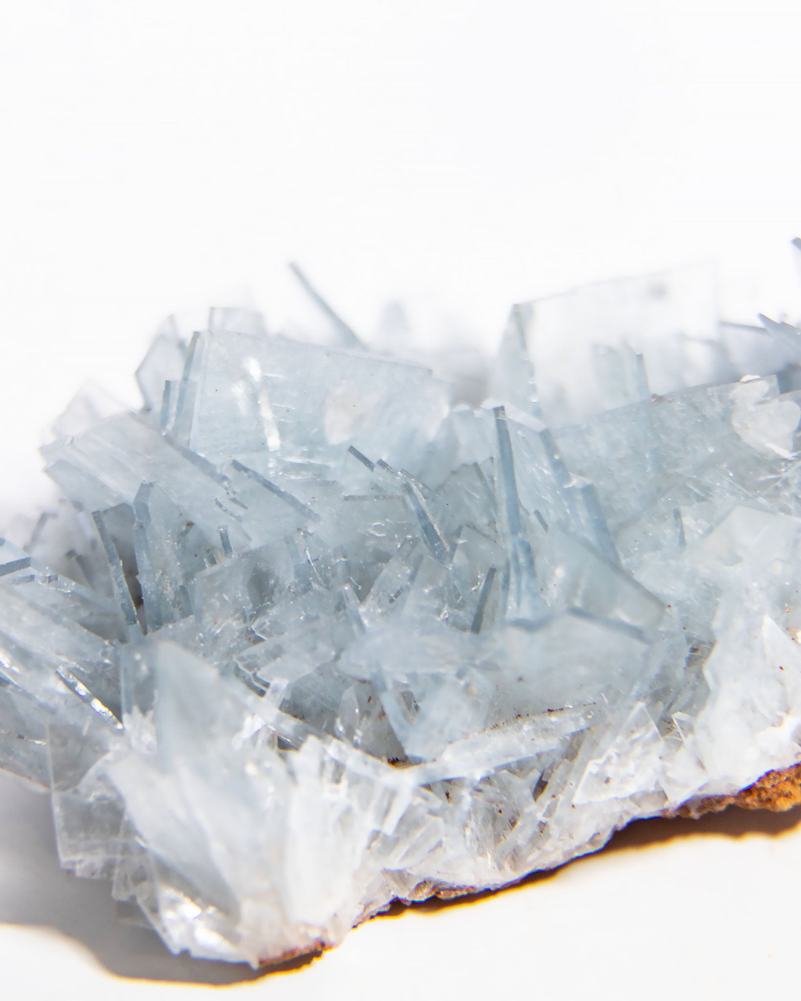 西班牙重晶石 Barite｜San Jorge 礦區天藍板狀晶體標本 Spanish Barite sky-blue tabular crystals San Jorge Mines Murcia Spain