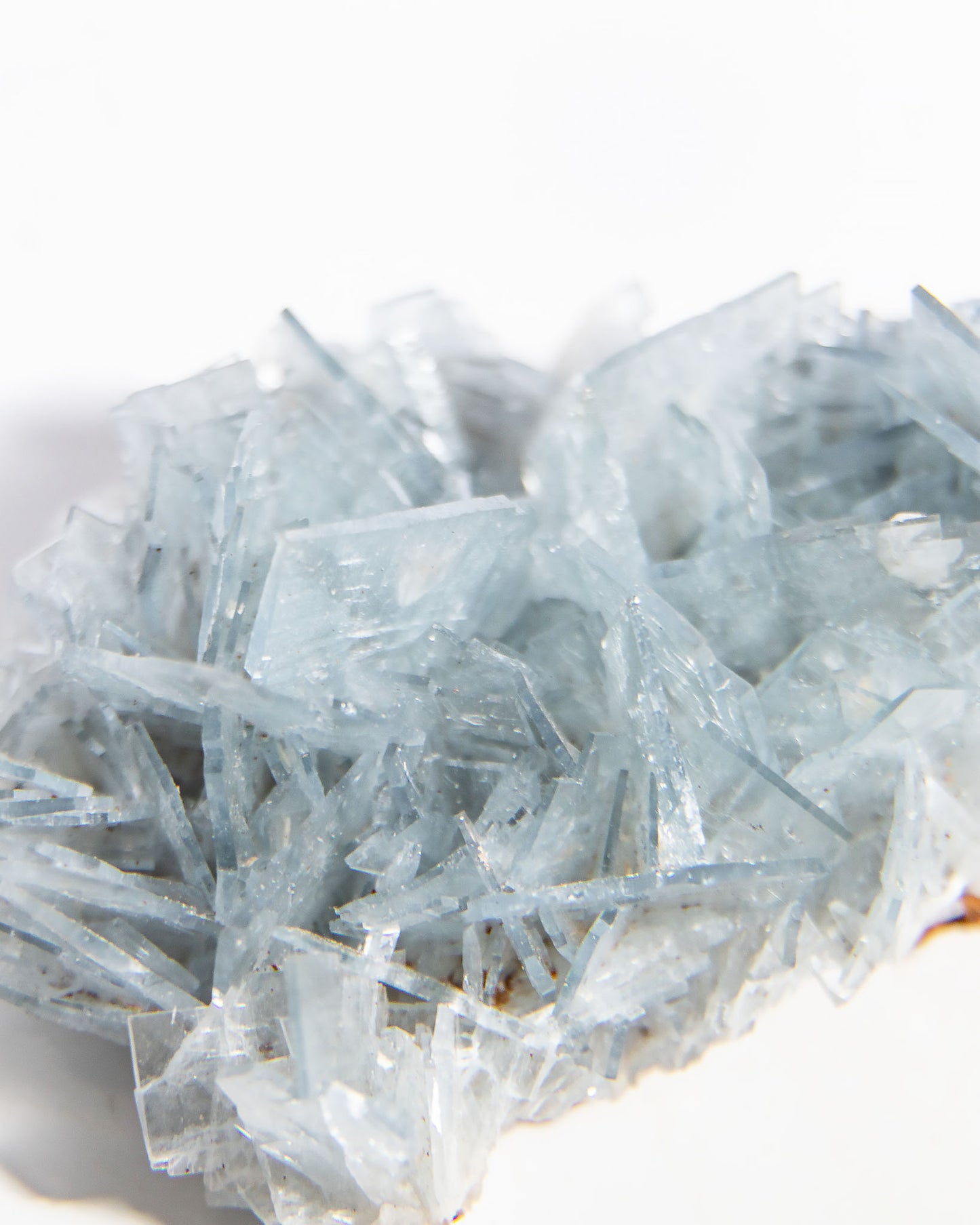 西班牙重晶石 Barite｜San Jorge 礦區天藍板狀晶體標本 Spanish Barite sky-blue tabular crystals San Jorge Mines Murcia Spain