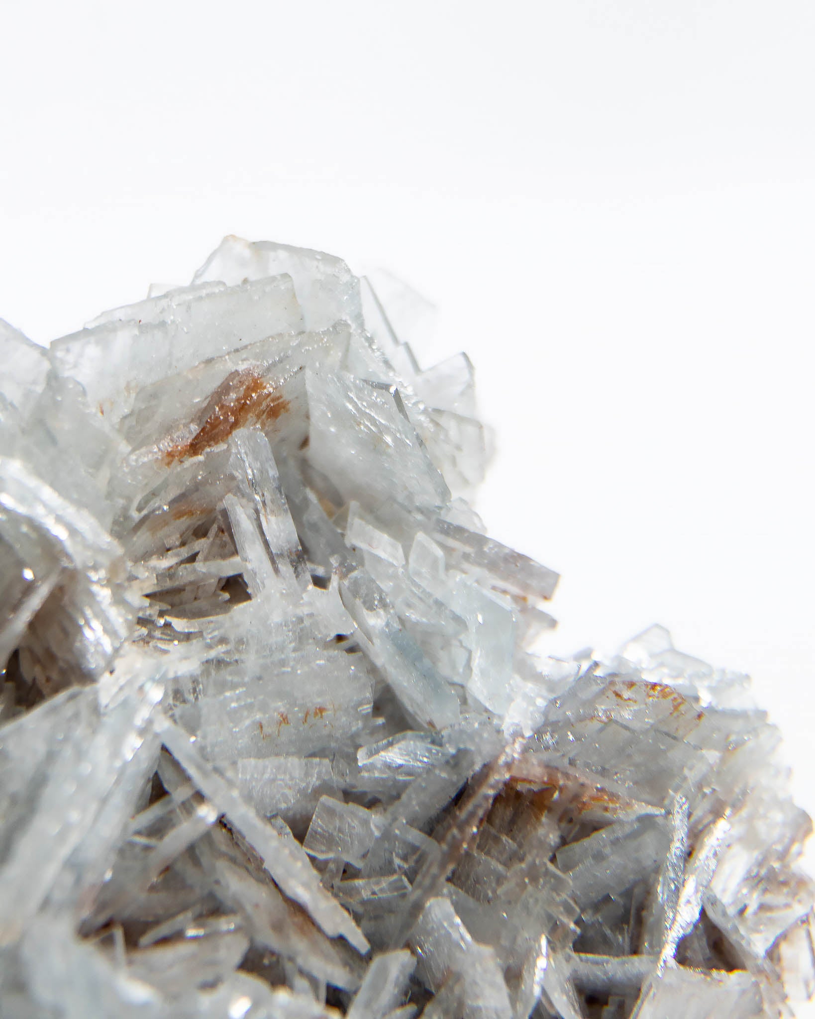 西班牙重晶石 Barite｜San Jorge 礦區灰藍板狀晶體標本 Spanish Barite grey-blue tabular crystals San Jorge Mines Spain