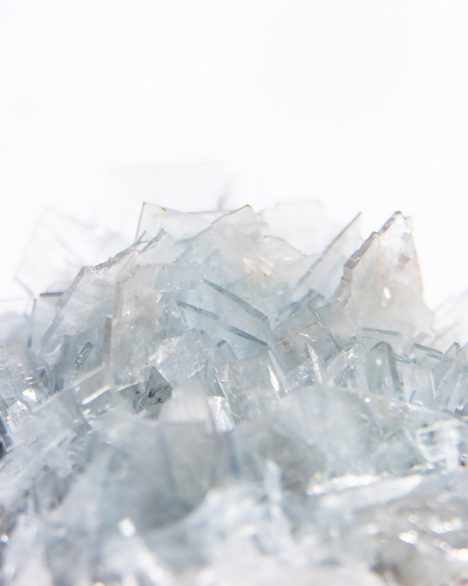 西班牙重晶石 Barite｜San Jorge 礦區天藍板狀晶體標本 Spanish Barite sky-blue tabular crystals San Jorge Mines Murcia Spain