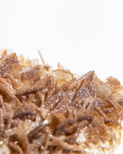 西班牙重晶石 Barite｜San Jorge 礦區鐵染棕紅板狀晶體標本 Spanish Barite iron-stained reddish-brown tabular crystals San Jorge Mines Spain