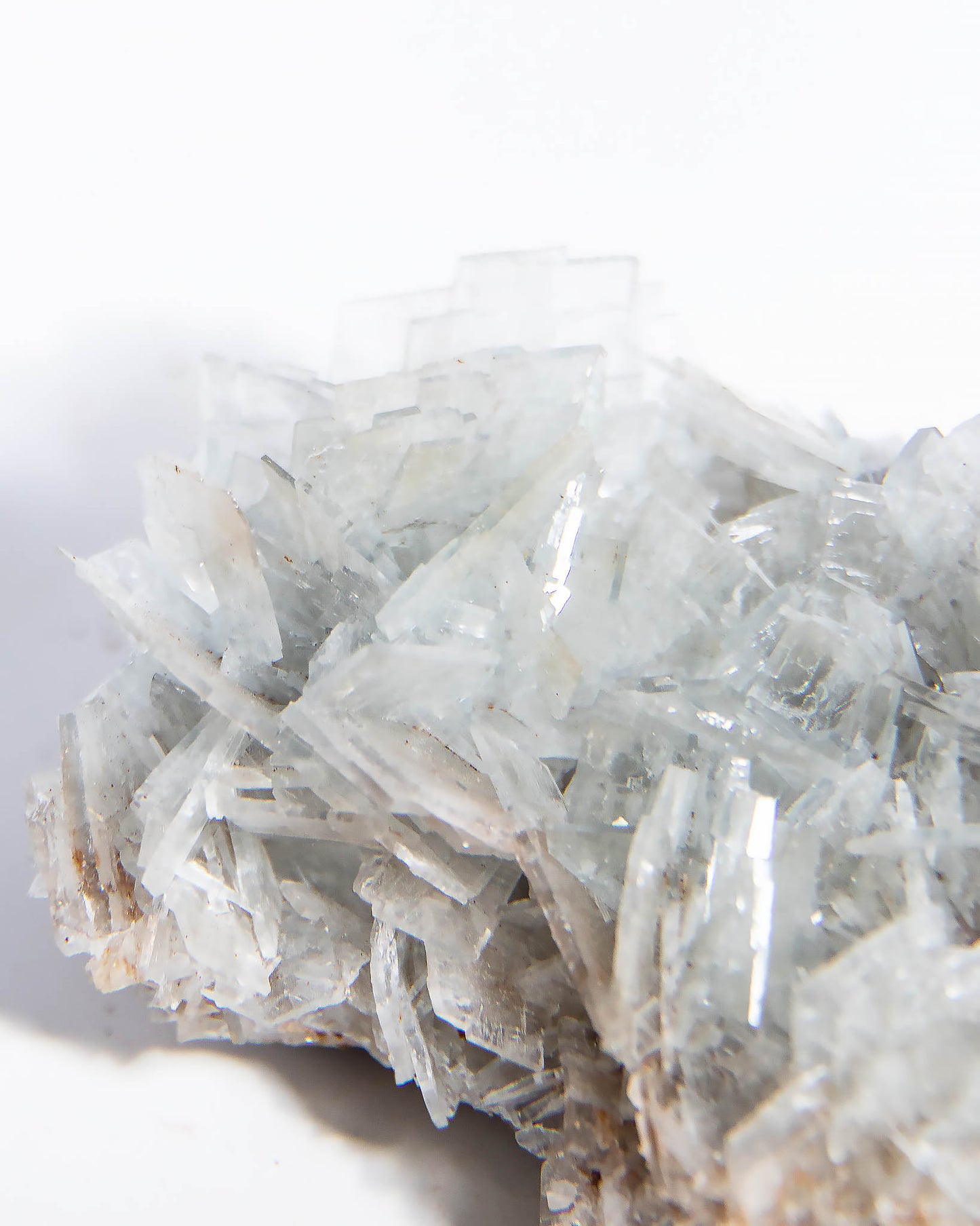 西班牙重晶石 Barite｜San Jorge 礦區灰藍板狀晶體標本 Spanish Barite grey-blue  tabular crystals San Jorge Mines Spain