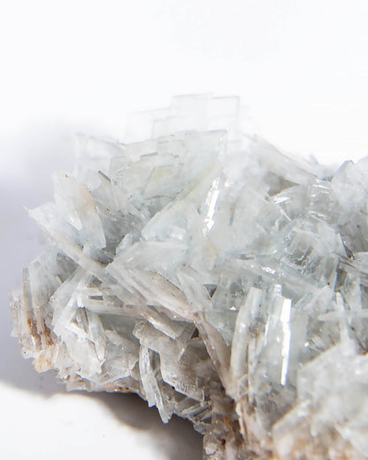 西班牙重晶石 Barite｜San Jorge 礦區灰藍板狀晶體標本 Spanish Barite grey-blue  tabular crystals San Jorge Mines Spain