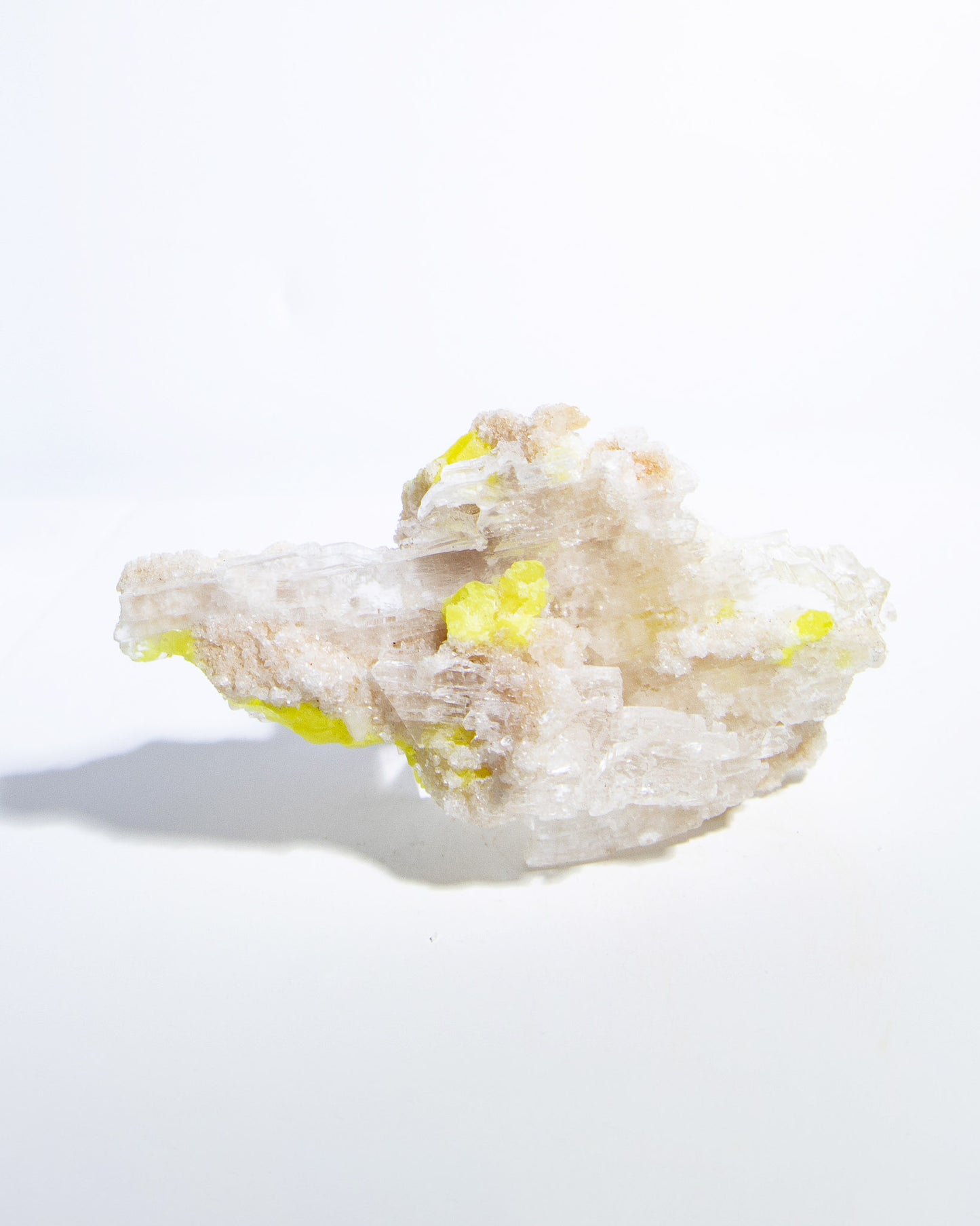 Sulfur and Aragonite on Gypsum - Sicily, Italy