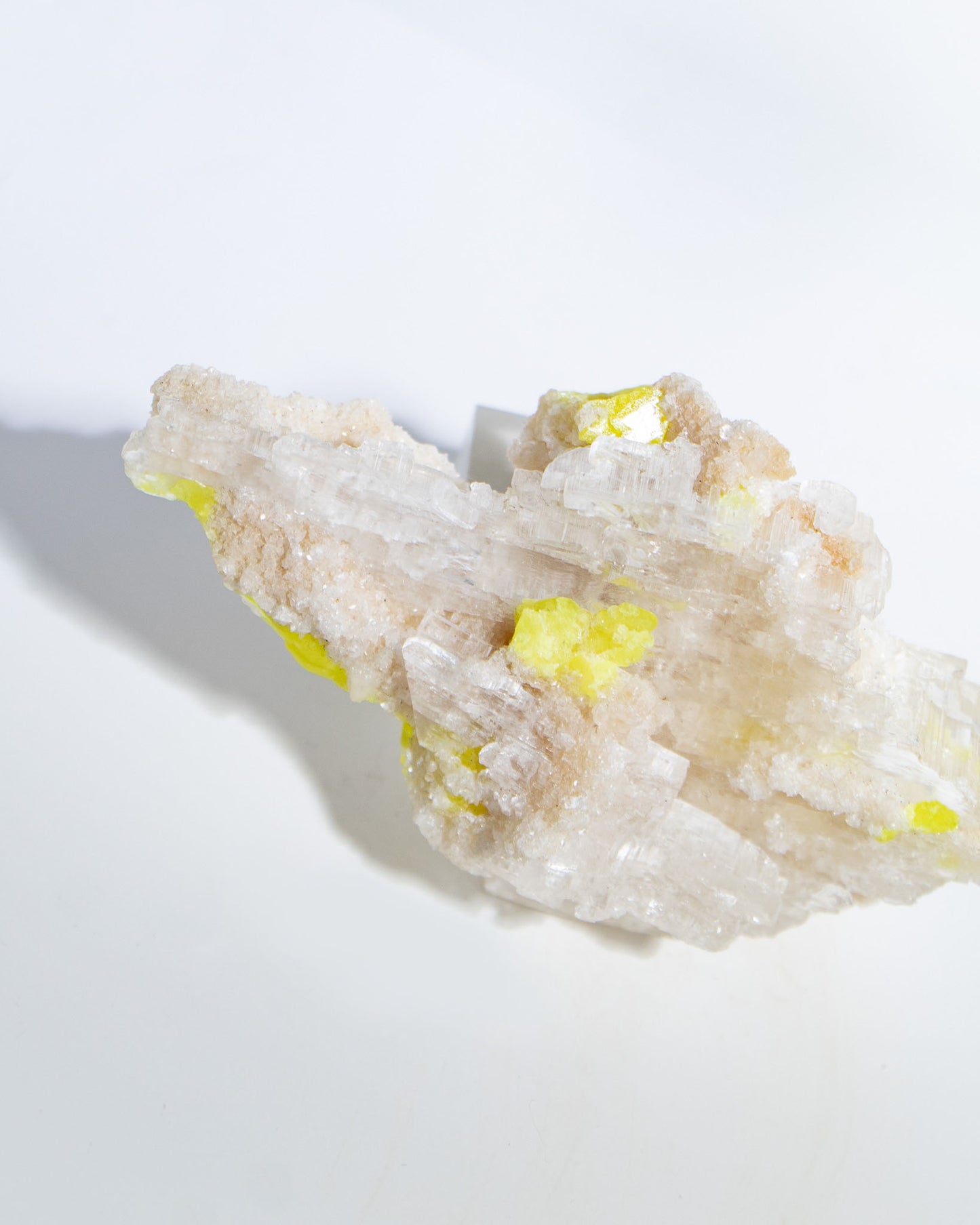 Sulfur and Aragonite on Gypsum - Sicily, Italy