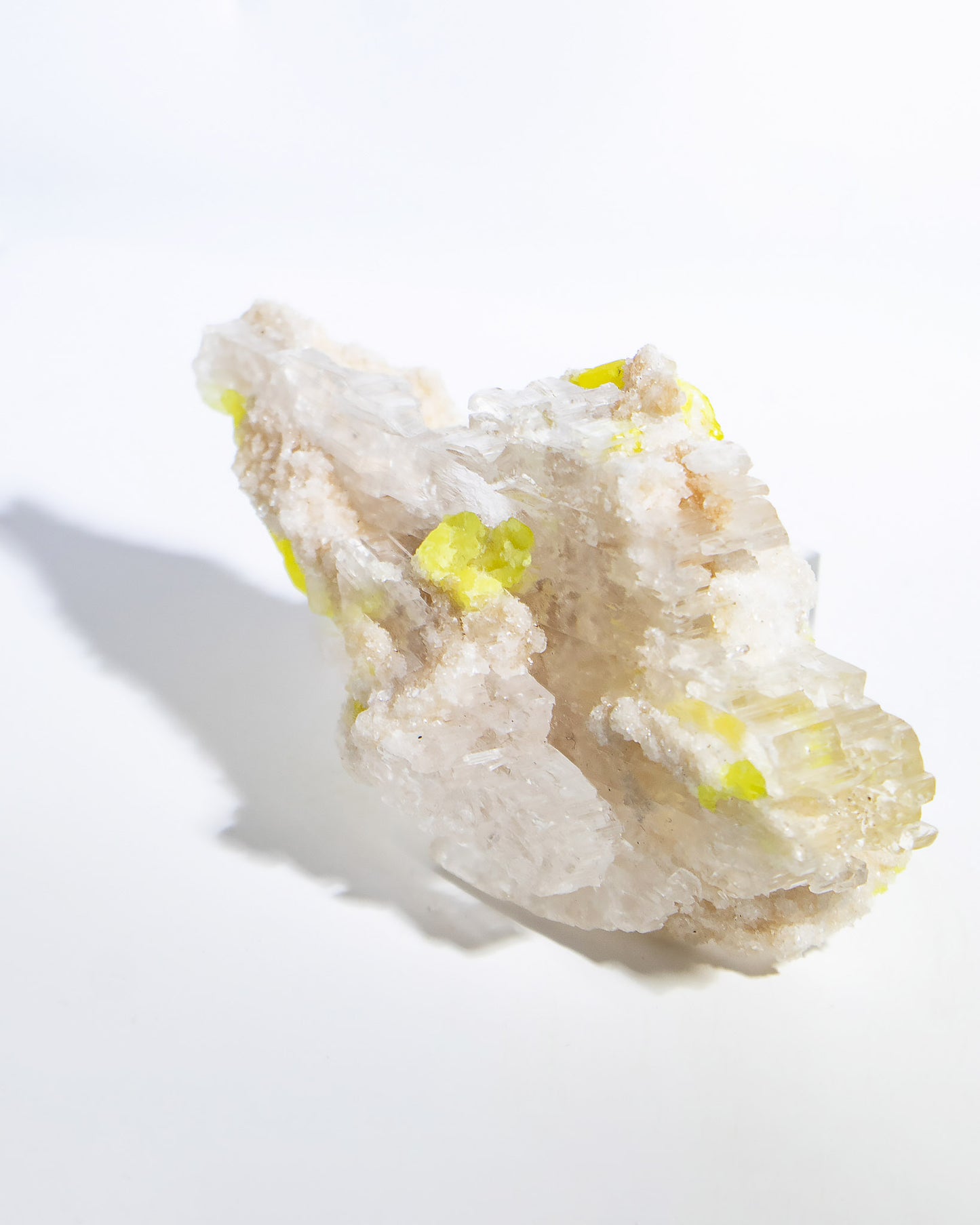 Sulfur and Aragonite on Gypsum - Sicily, Italy