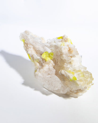 Sulfur and Aragonite on Gypsum - Sicily, Italy