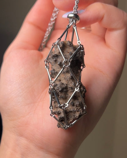 [不挑·鋼鍊款]閃電化石 - 撒哈拉沙漠