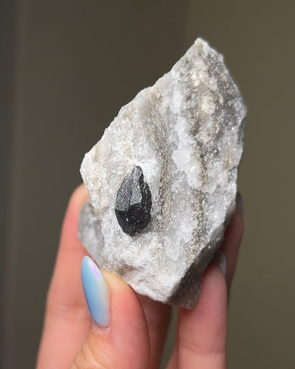 黑水晶硬石膏 - 義大利