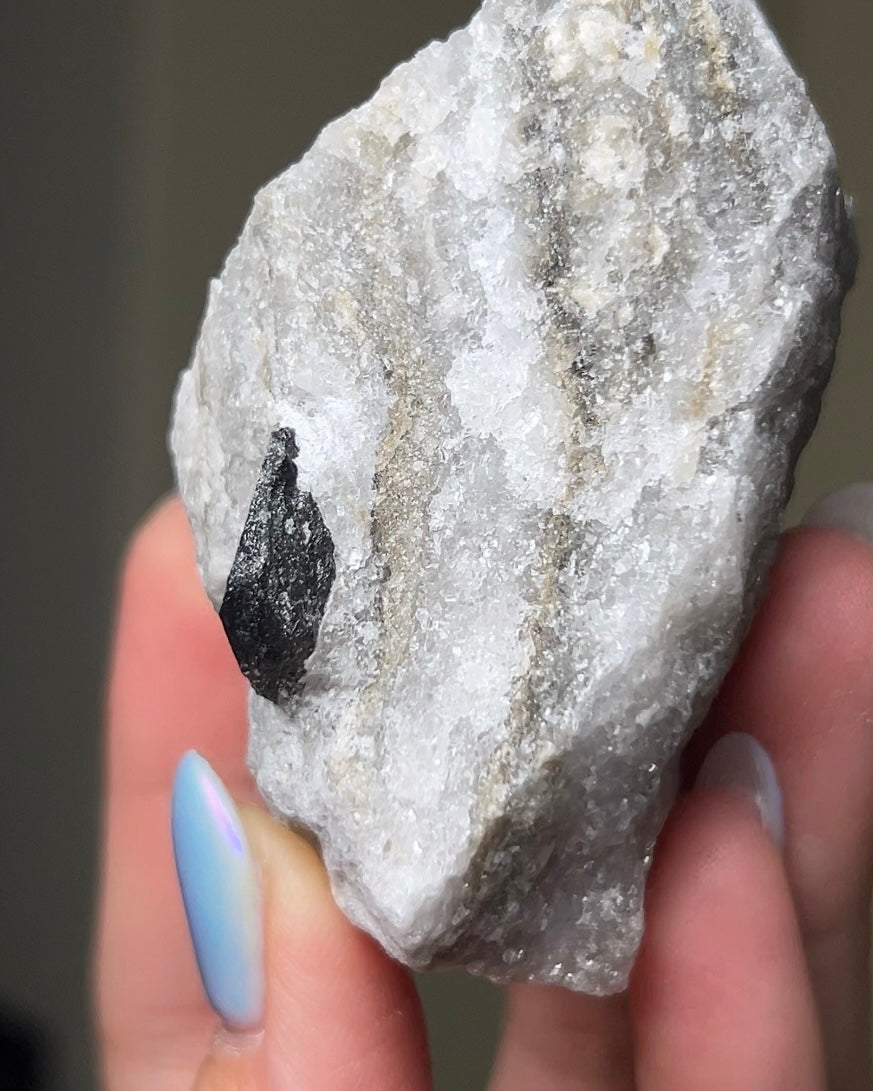 黑水晶硬石膏 - 義大利