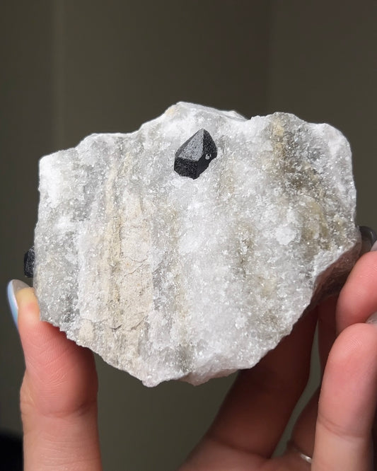 黑水晶硬石膏 - 義大利