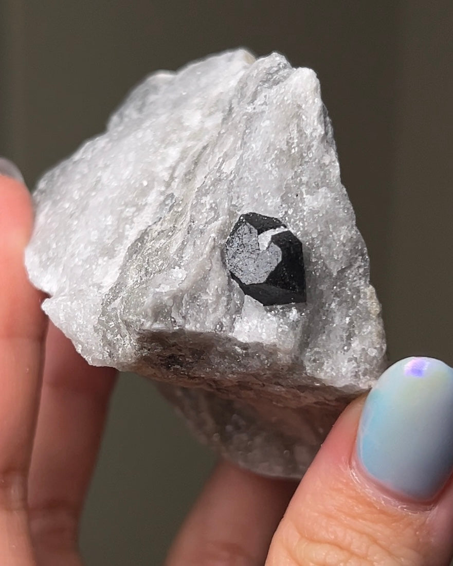 黑水晶硬石膏 - 義大利