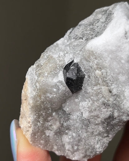 黑水晶硬石膏 - 義大利