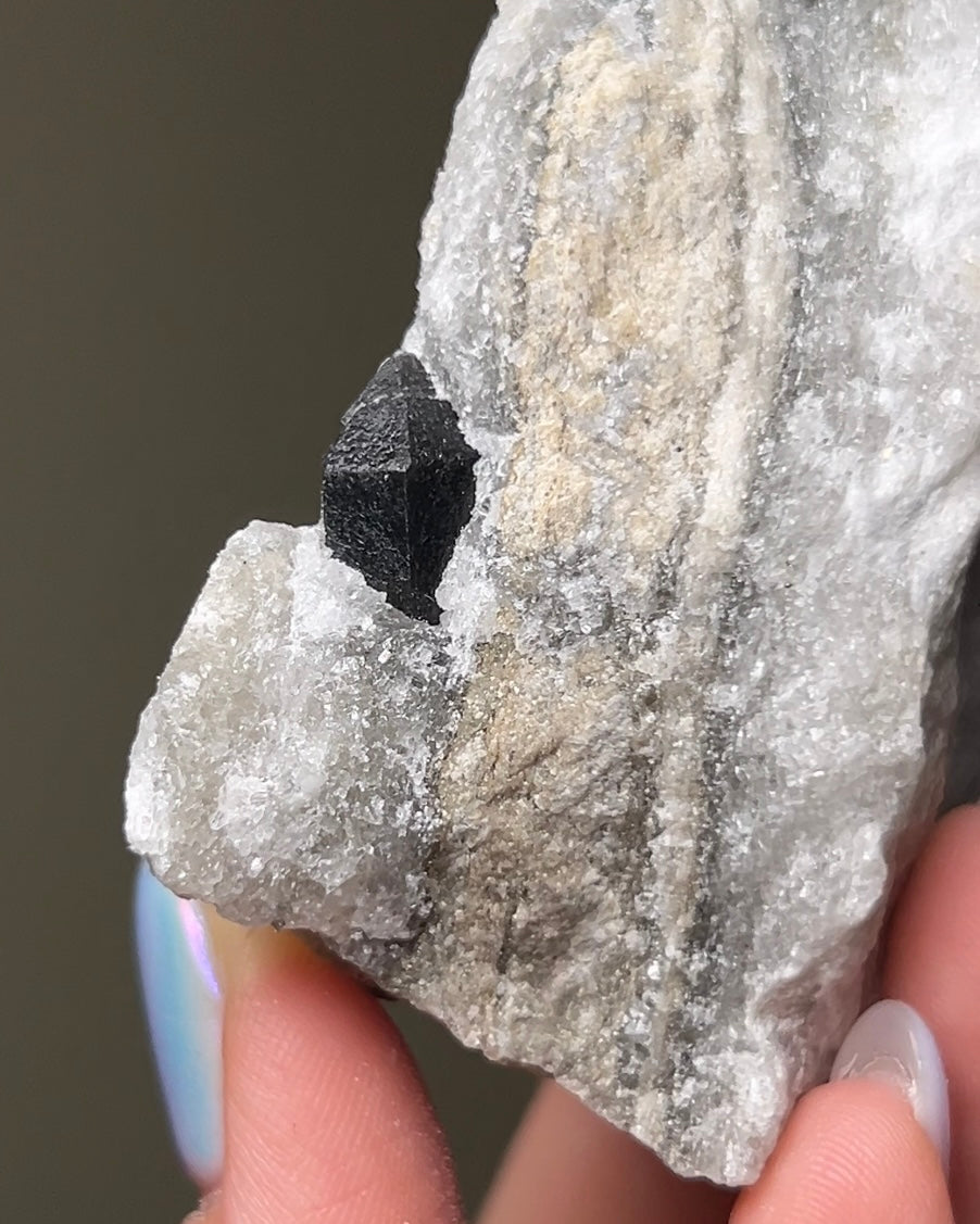 黑水晶硬石膏 - 義大利