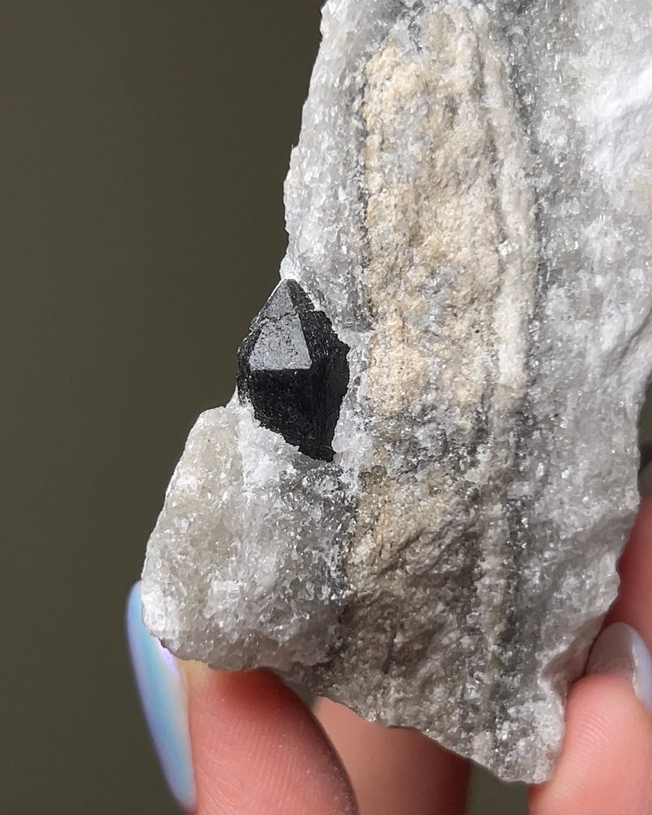 黑水晶硬石膏 - 義大利