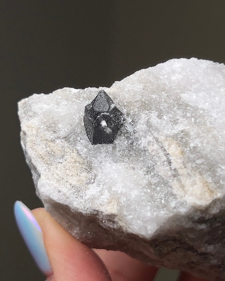 黑水晶硬石膏 - 義大利