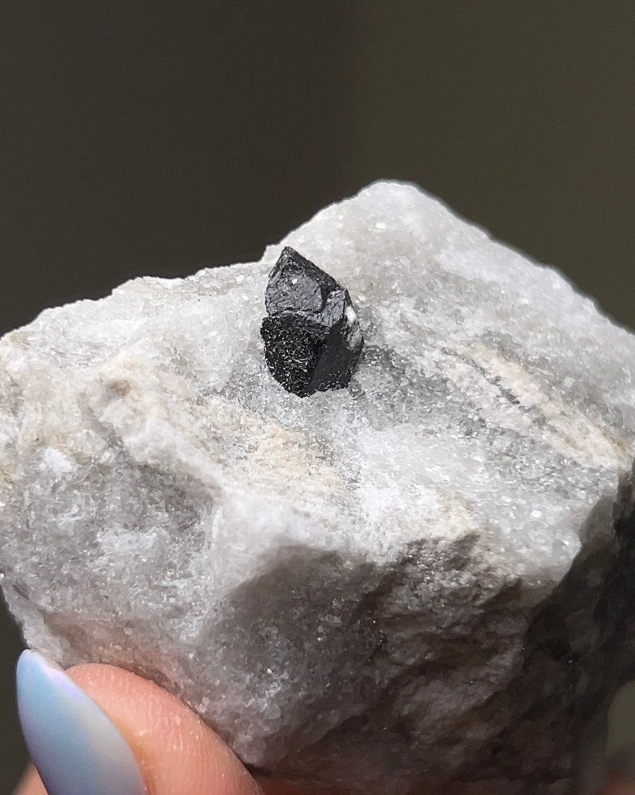 黑水晶硬石膏 - 義大利