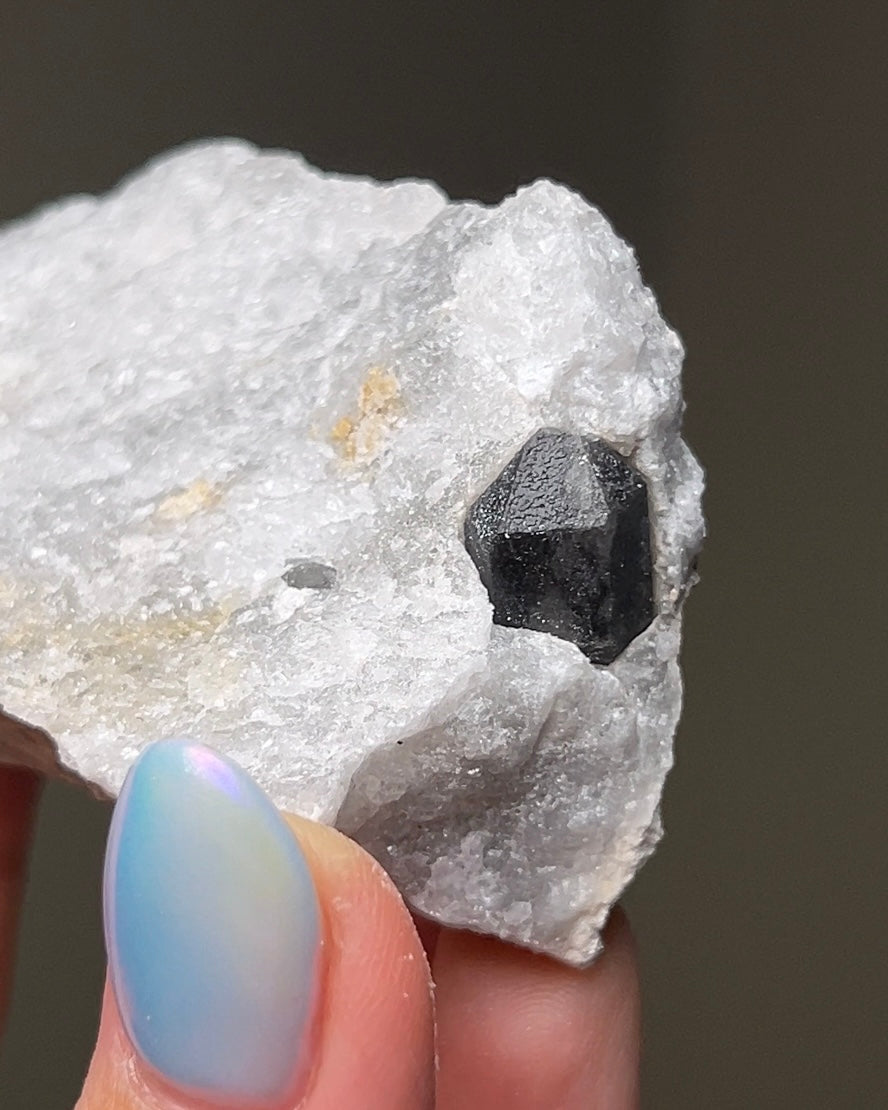 黑水晶硬石膏 - 義大利