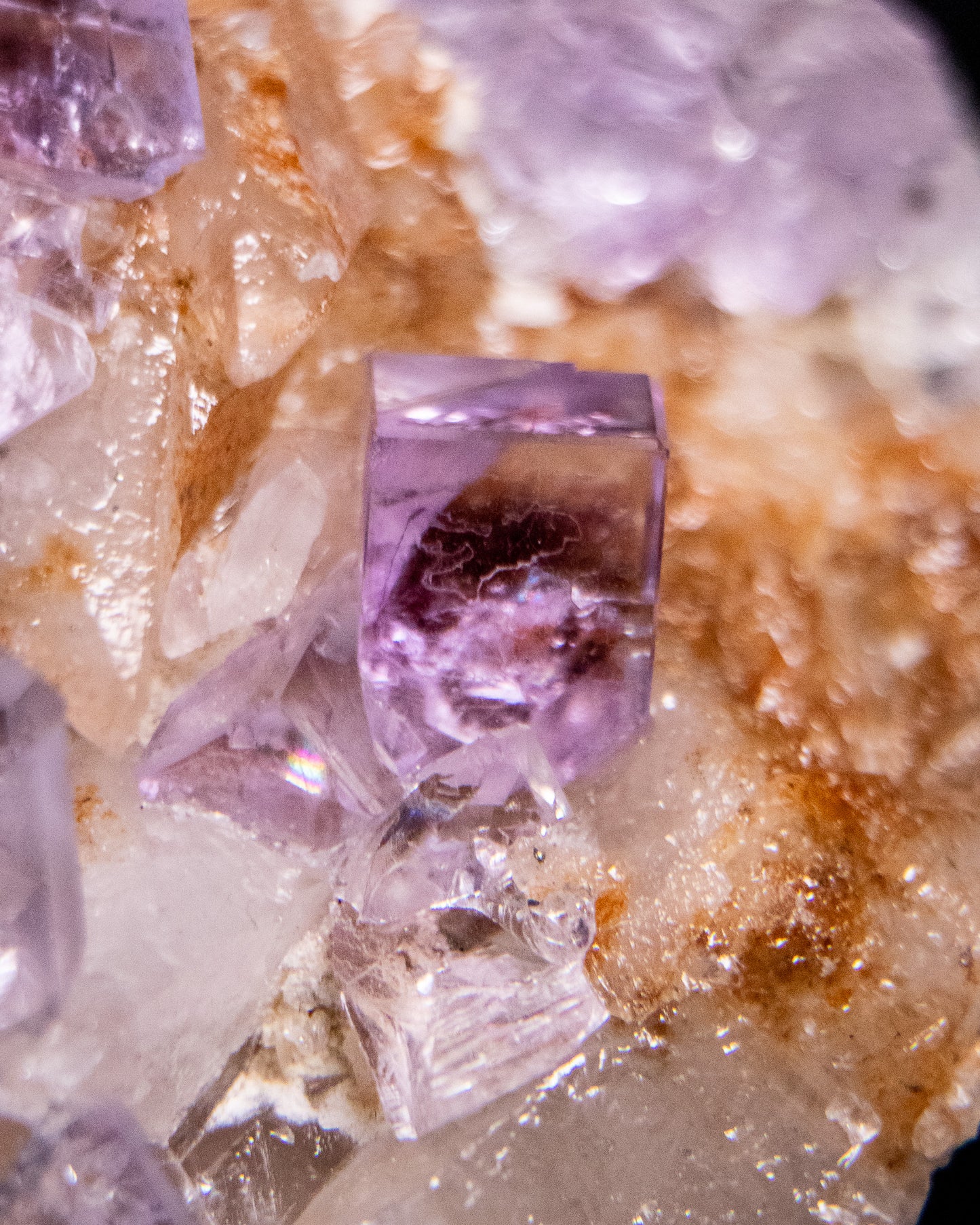 Fluorite from Llamas, Spain