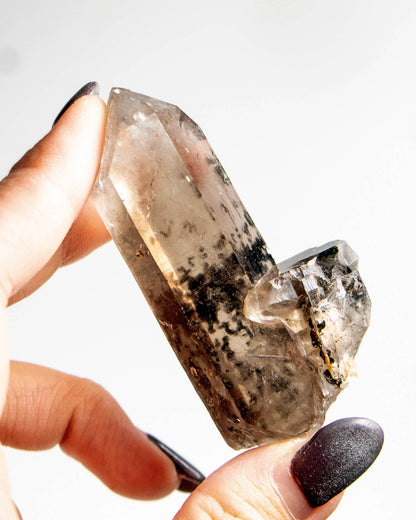 波士尼亞煙晶，以漸層色澤與自癒痕跡聞名，象徵療癒能量、穩定力量與自我修復後的再生轉化。