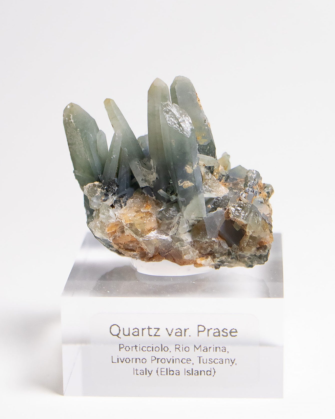 義大利綠水晶Italian Prase Quartz from Elba Island
