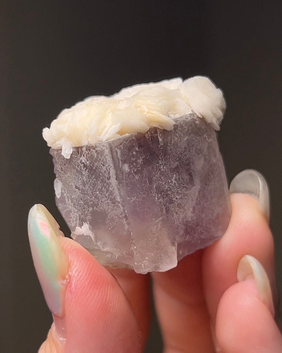 Baryte on Fluorite - Palermo, Sicily, Italy
