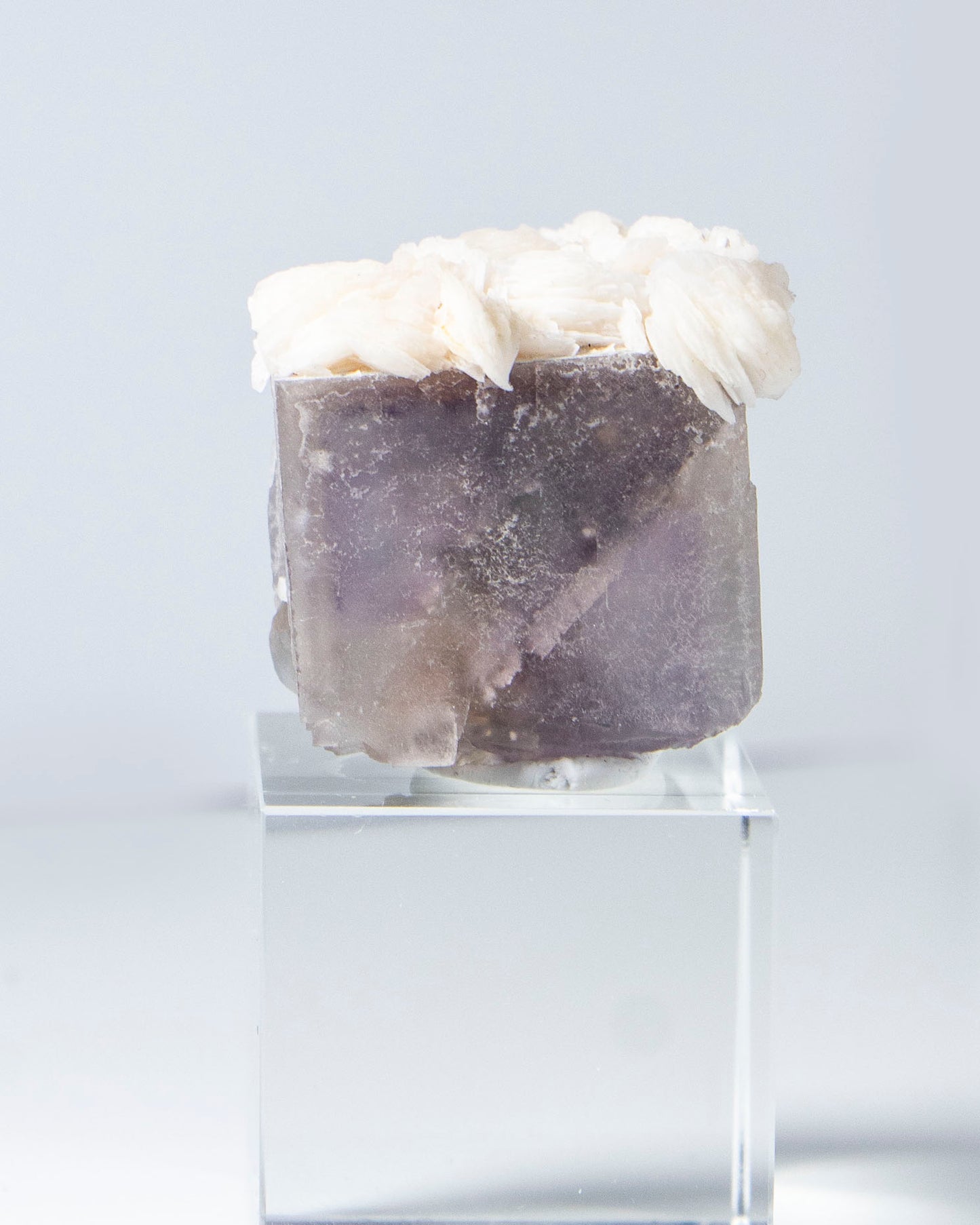 Baryte on Fluorite - Palermo, Sicily, Italy