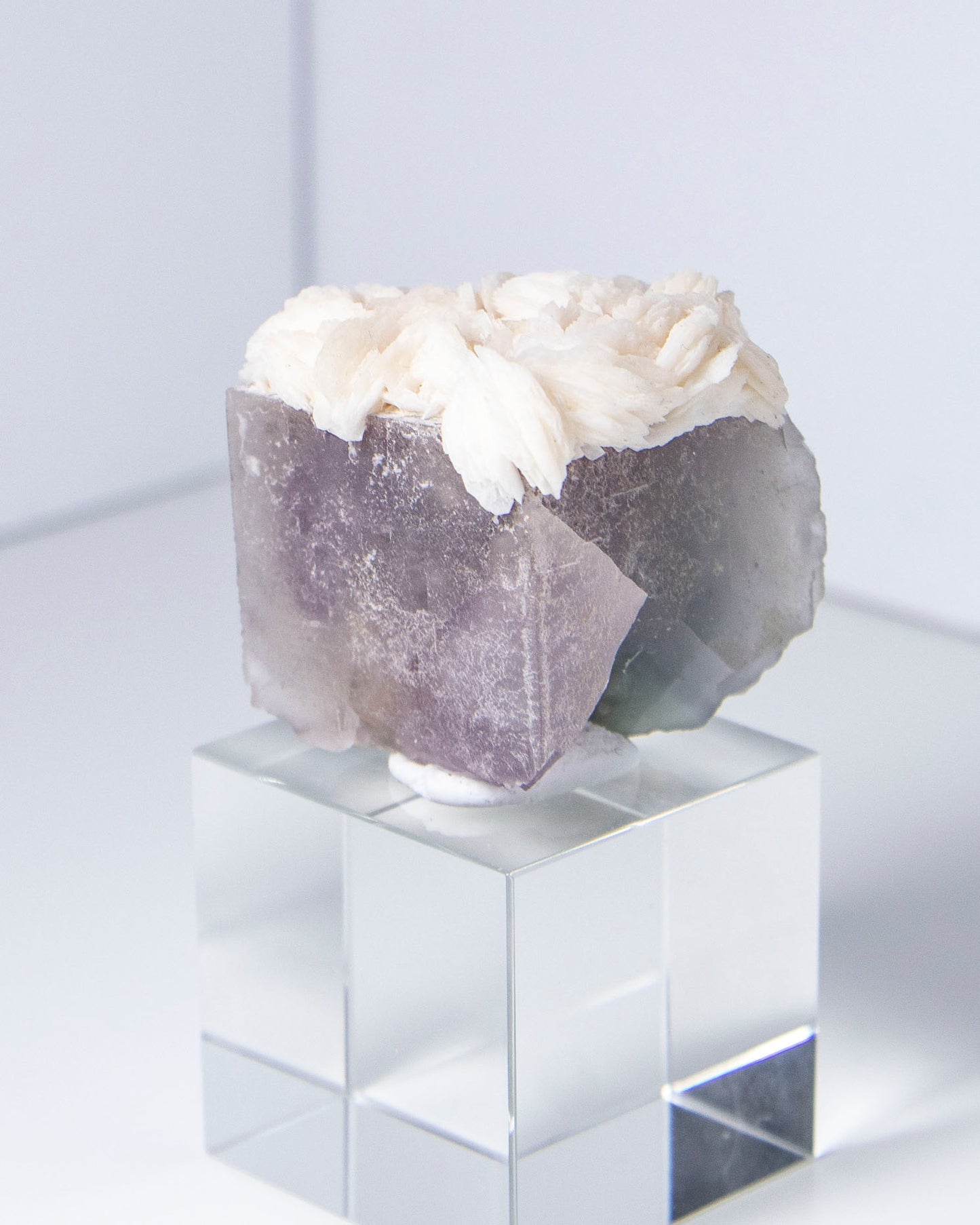 Baryte on Fluorite - Palermo, Sicily, Italy